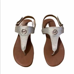 Michael Kors Metallic Gold Girls Sandals Size 4
